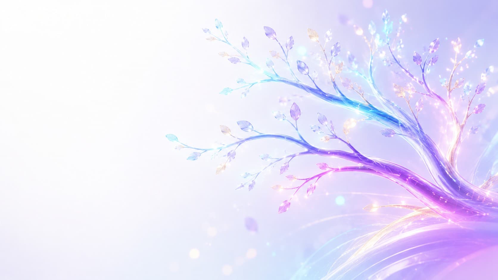 Illustration Arborys IA : agence IA pour PME — visuel abstrait, palette signature cyan/violet/magenta